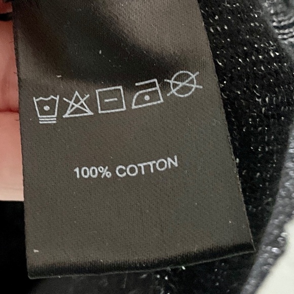 Must have Knit sweater Black/silver Lurex shimmery Liquid Whimsicoth M - Picture 7 of 12